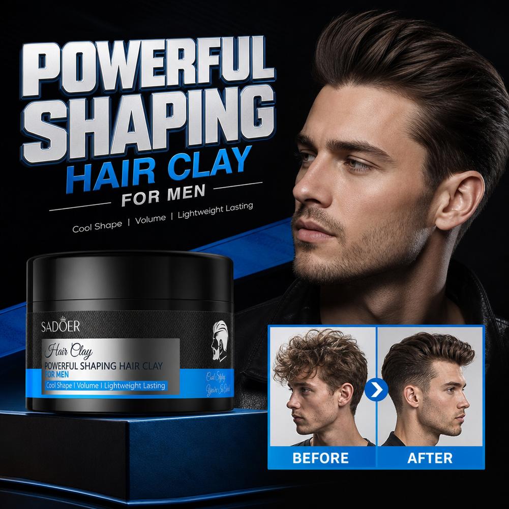 Men Grooming Usa - マットヘアスタイリングクレイ強力ホールド非脂っこいヘアワックスポマード長持ちテクスチャークリーム男性用デイリーグルーミング