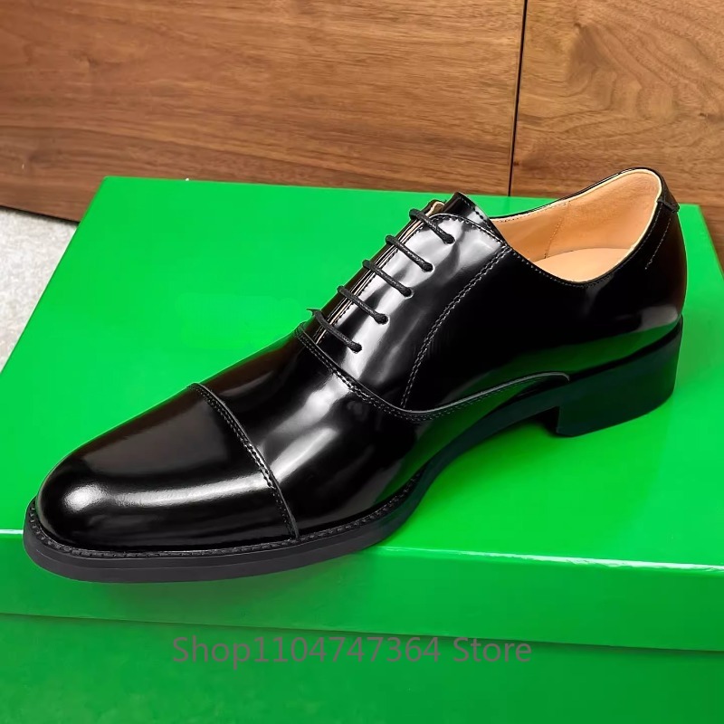 Men'S Grooming Oxford - 英国の高級ファッションビジネスオックスフォードシューズ男性ドレス結婚式新郎本革オフィスカジュアル革靴男性黒