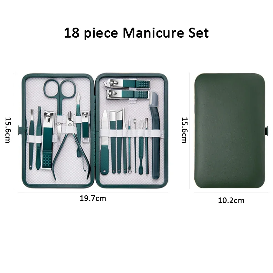 Nail Care Kit Mens - 4/7/10/12/18点入り マニキュアセット ネイルクリッパーキット プロフェッショナル ステンレス製 ネイルケアツール
