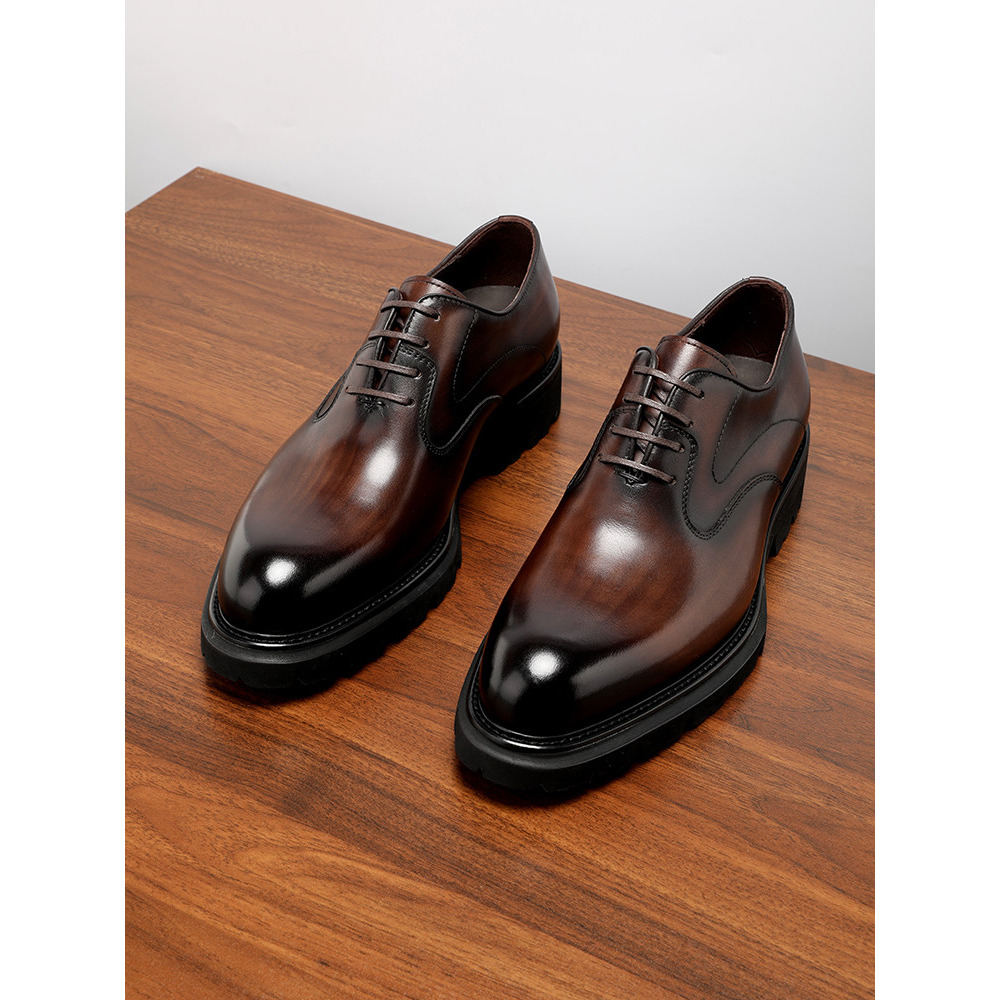 新しい手作りメンズフォーマルビジネスレザーシューズ本物のカー - Men'S Grooming Oxford のレビューと価格