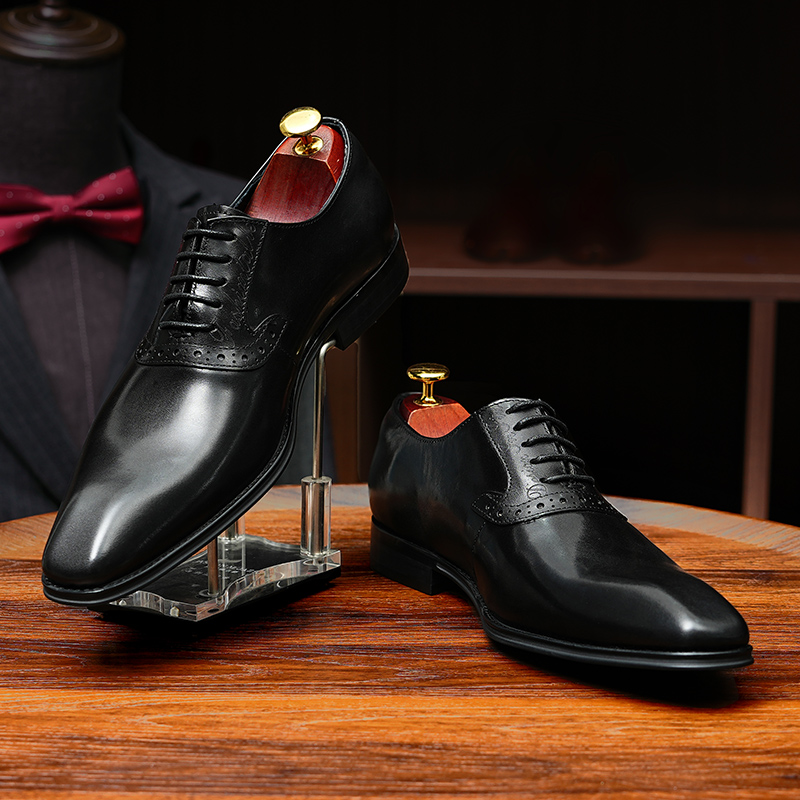 ポインテッドトゥオックスフォードシューズ英国フォーマルビジネ - Men'S Grooming Oxford のレビューと価格