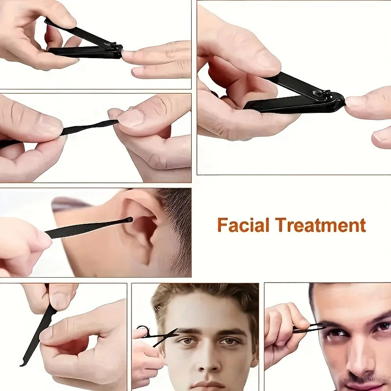 7-24個のプロフェッショナルネイルクリッパーキット - 超 - Nail Care Kit Mens のレビューと価格