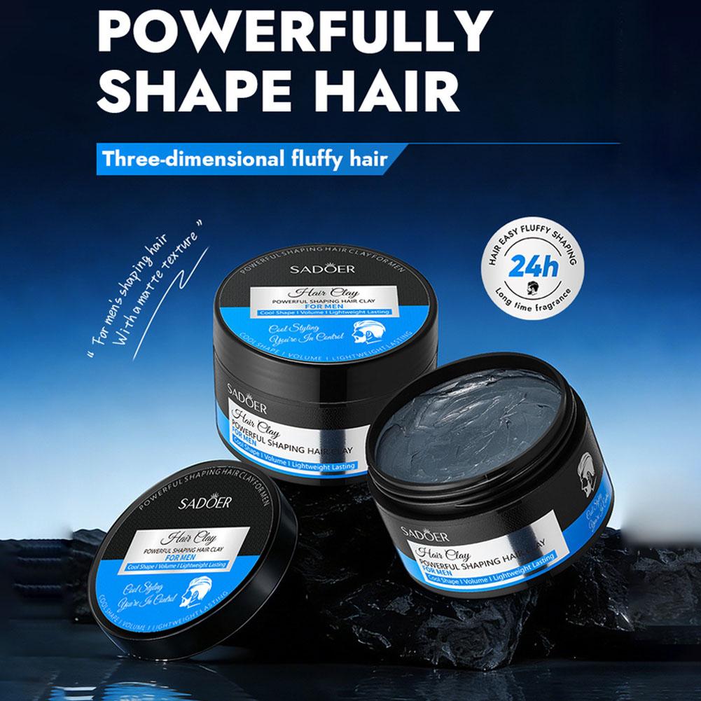 マットヘアスタイリングクレイ強力ホールド非脂っこいヘアワック - Men Grooming Usa のレビューと価格