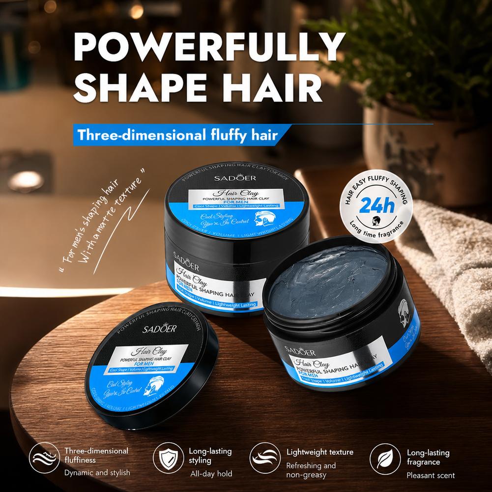 メンズヘアスタイリングクレイ 強力ホールド マット仕上げ ヘ - Men Grooming Usa のレビューと価格
