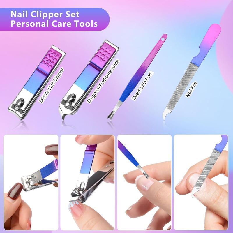 マニキュアセット ネイルクリッパー ペディキュアキット 男女 - Nail Care Kit Mens のレビューと価格