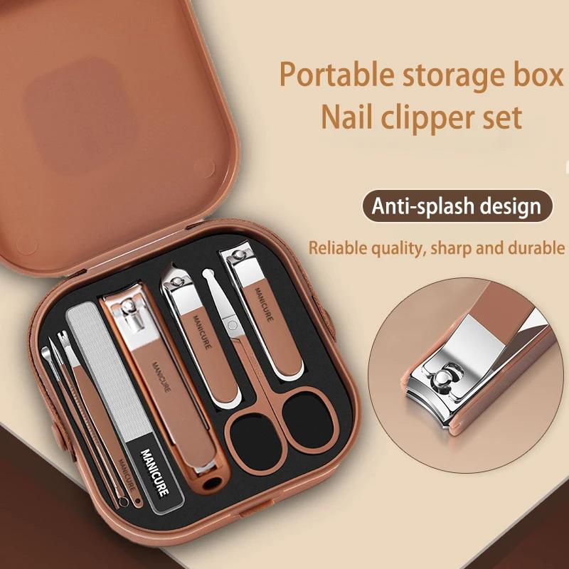ネイルケアキット 飛沫防止マニキュアセット ステンレス鋼製爪 - Nail Care Kit Mens のレビューと価格