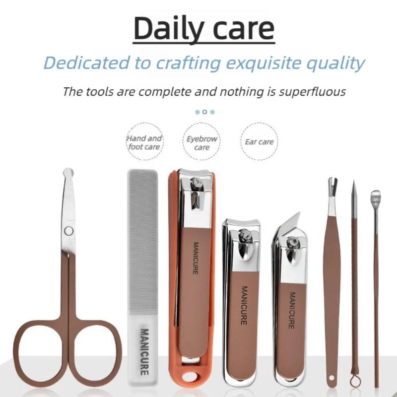 ネイルケアキット 飛沫防止マニキュアセット ステンレス鋼製爪 - Nail Care Kit Mens のレビューと価格