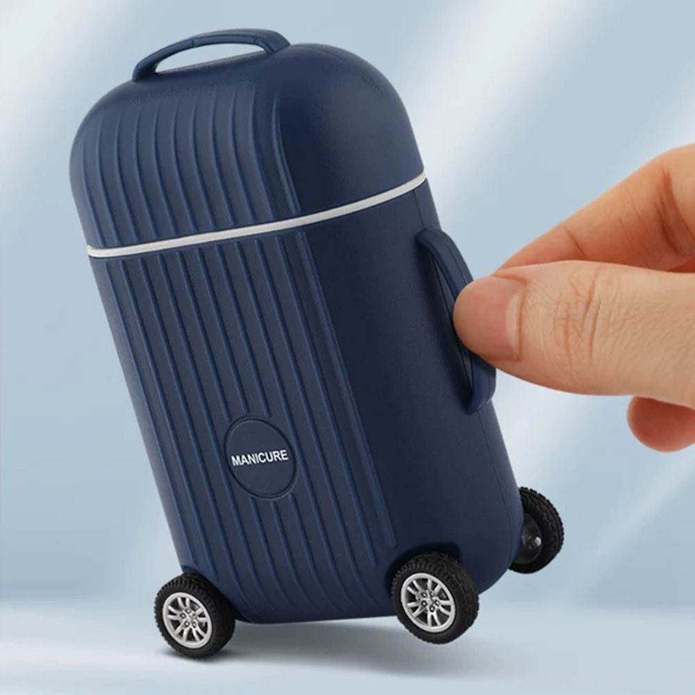 8点セット 旅行用ミニマニキュアペディキュアセット ステンレ - Nail Care Kit Mens のレビューと価格
