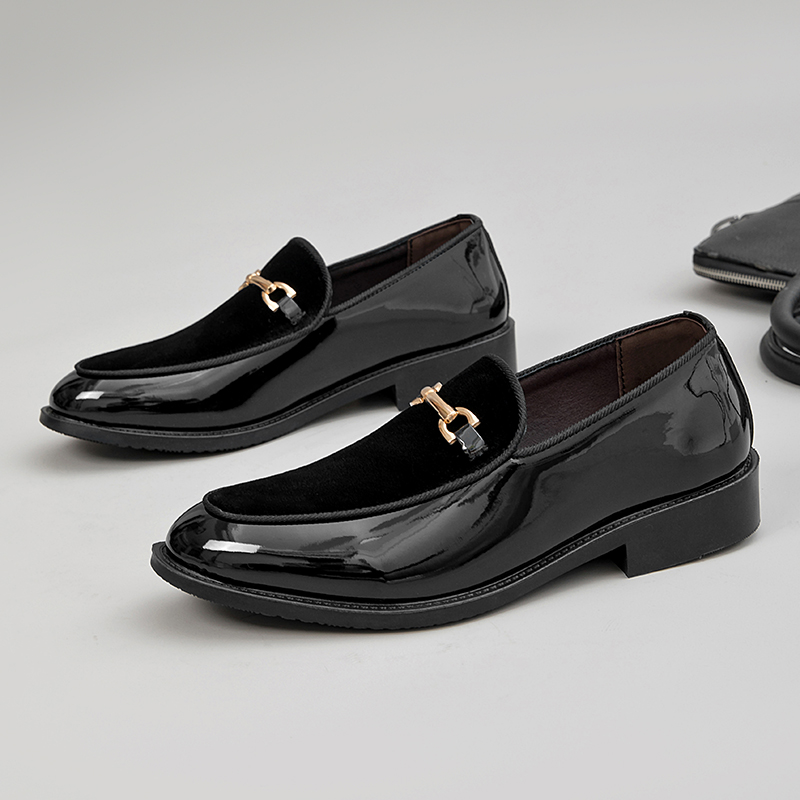 オリジナルメンズドレスシューズ シャドウパテントレザー 高級 - Men'S Grooming Oxford のレビューと価格
