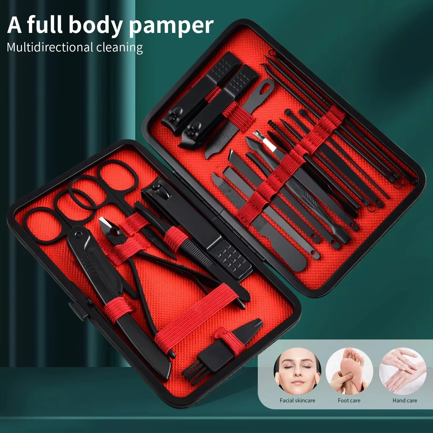 7-24個入りプロフェッショナルネイルクリッパーキット -  - Nail Care Kit Mens のレビューと価格