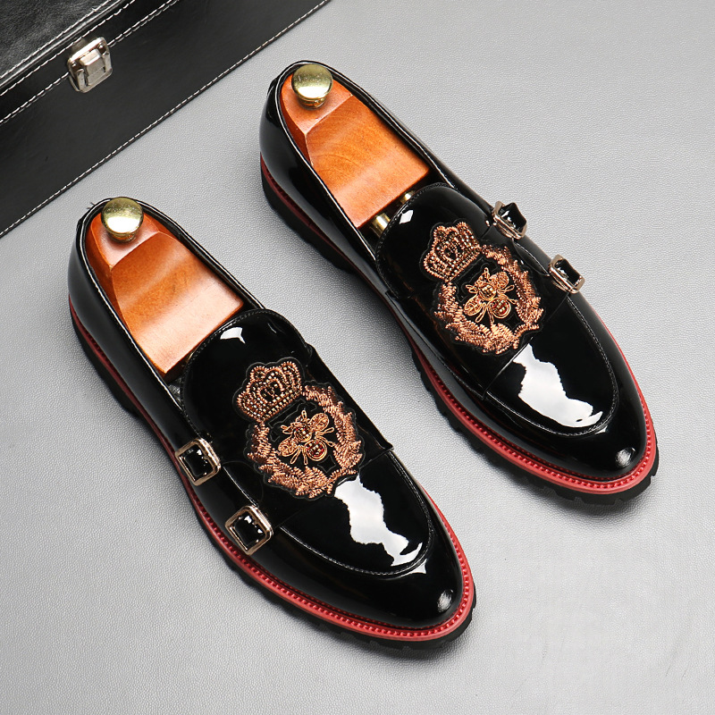 新しい高級ファッション男性用ポインテッドスエード刺繍スリッポ - Men'S Grooming Oxford のレビューと価格