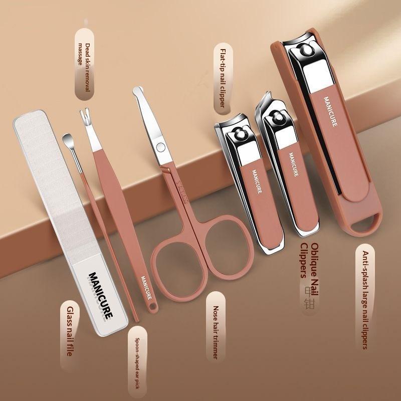 7/8点入りネイルアートツールセット、ネイルカットキット、ネ - Nail Care Kit Mens のレビューと価格
