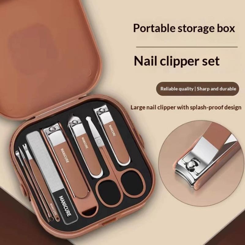 7/8点入りネイルアートツールセット、ネイルカットキット、ネ - Nail Care Kit Mens のレビューと価格