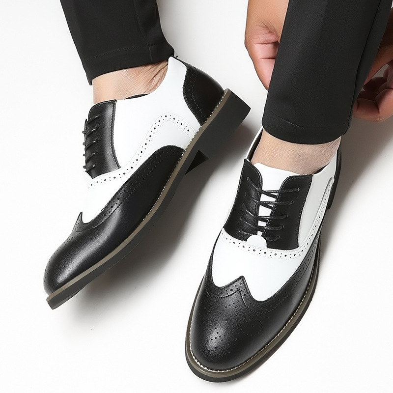 男性用の本革ドレスシューズ,新郎の結婚式用の高級イタリアンス - Men'S Grooming Oxford のレビューと価格
